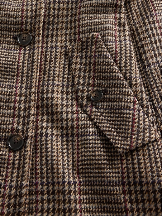 Image number 5 showing, Wool-Blend Herringbone Trench Coat
