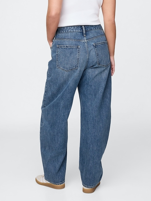 Image number 6 showing, Curvy High Rise Barrel Jeans