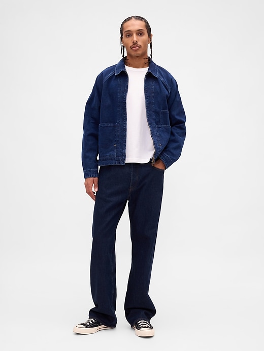 Image number 2 showing, Denim Zip Chore Jacket