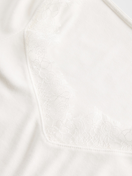 Image number 4 showing, Modern Lace-Trim Top