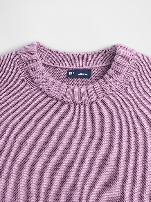 Image number 4 showing, 100% Cotton Oversized Sweater