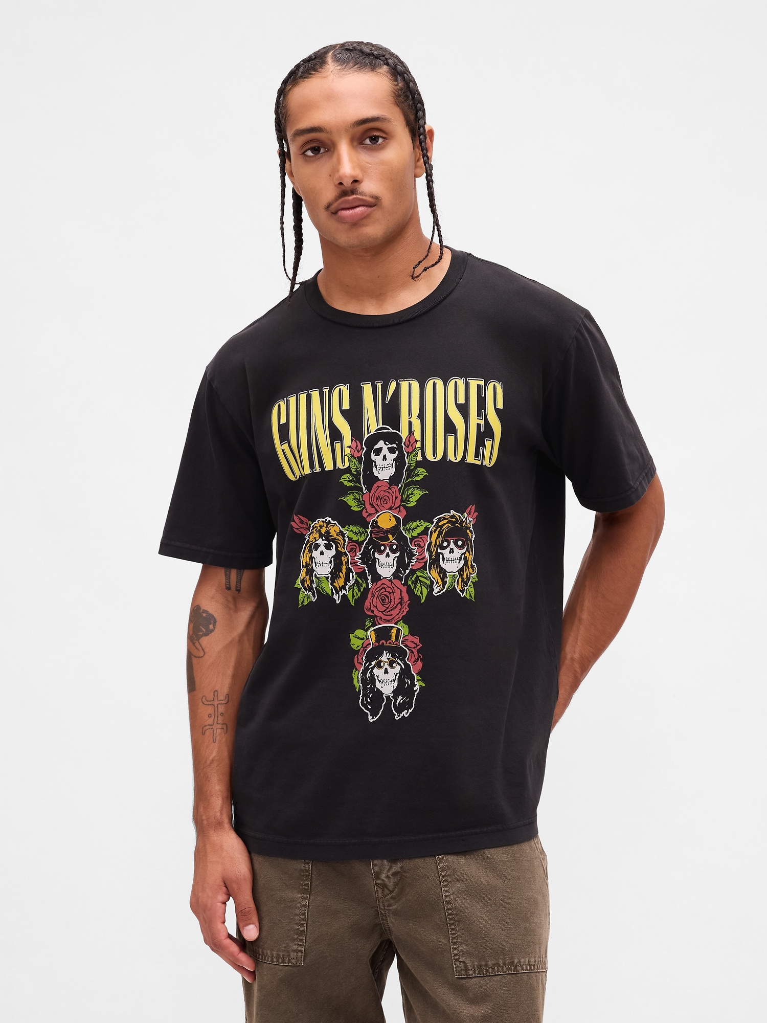 Guns N' Roses Graphic T-Shirt - True Black
