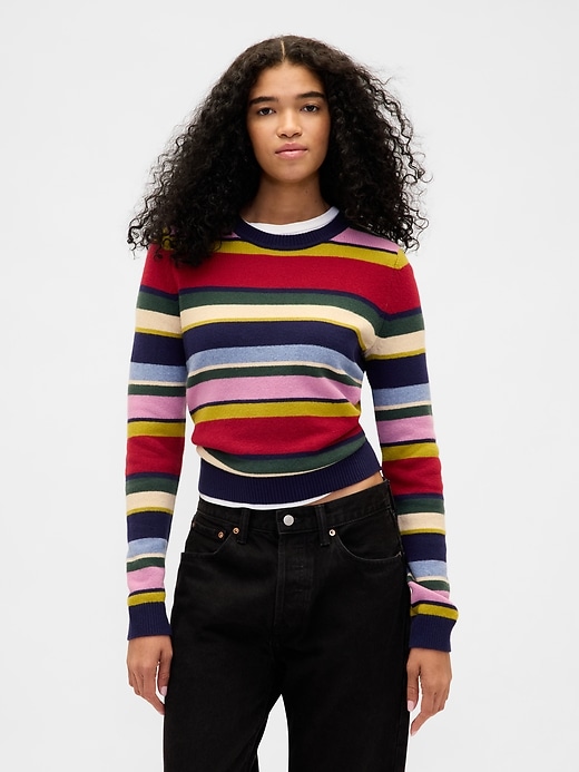 Image number 1 showing, CashSoft Crewneck Sweater