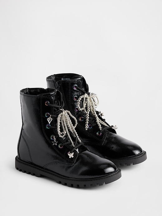 Kids Charm Lace-Up Boots