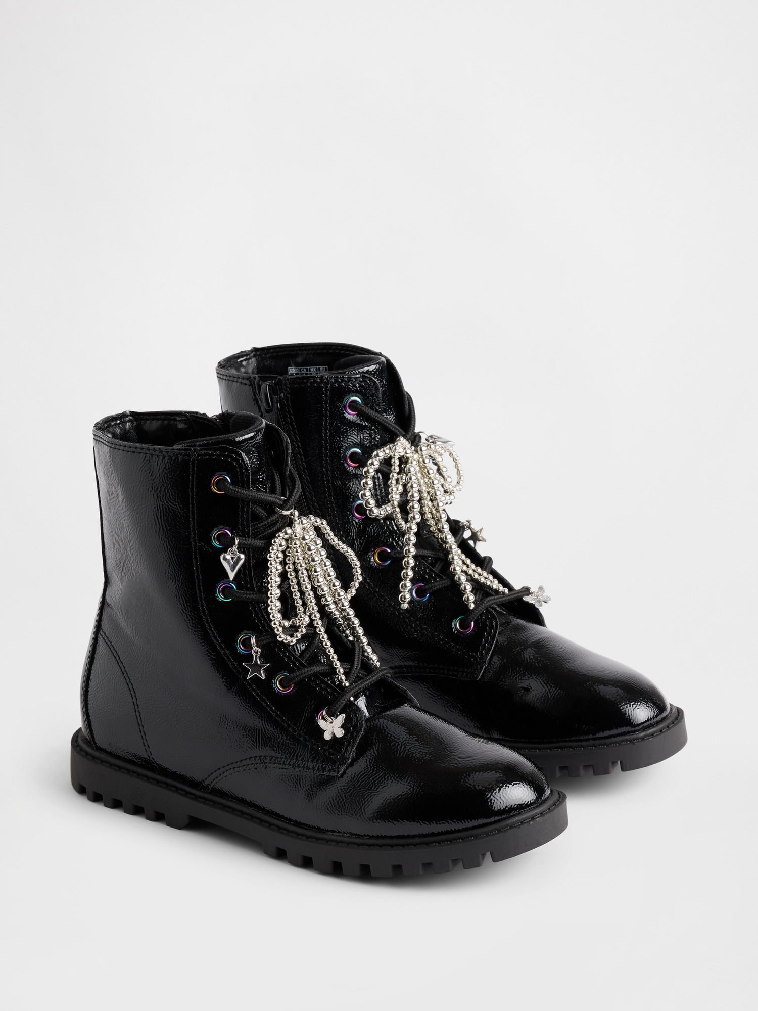 Kids Charm Lace-Up Boots