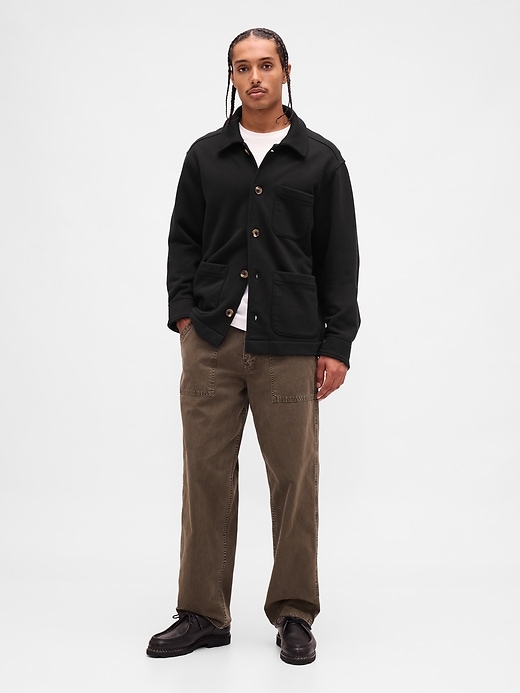 Image number 2 showing, French Terry Chore Jacket