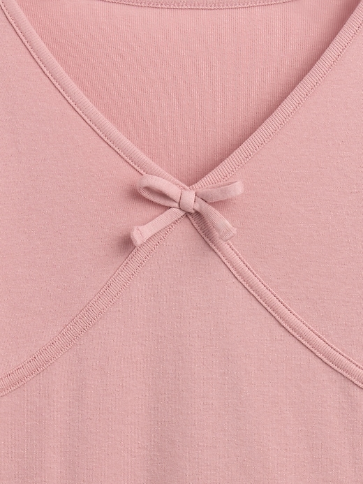 Image number 3 showing, Kids Cross Front Bow T-Shirt