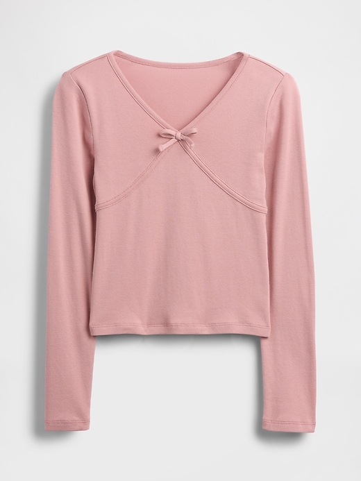 Image number 2 showing, Kids Cross Front Bow T-Shirt