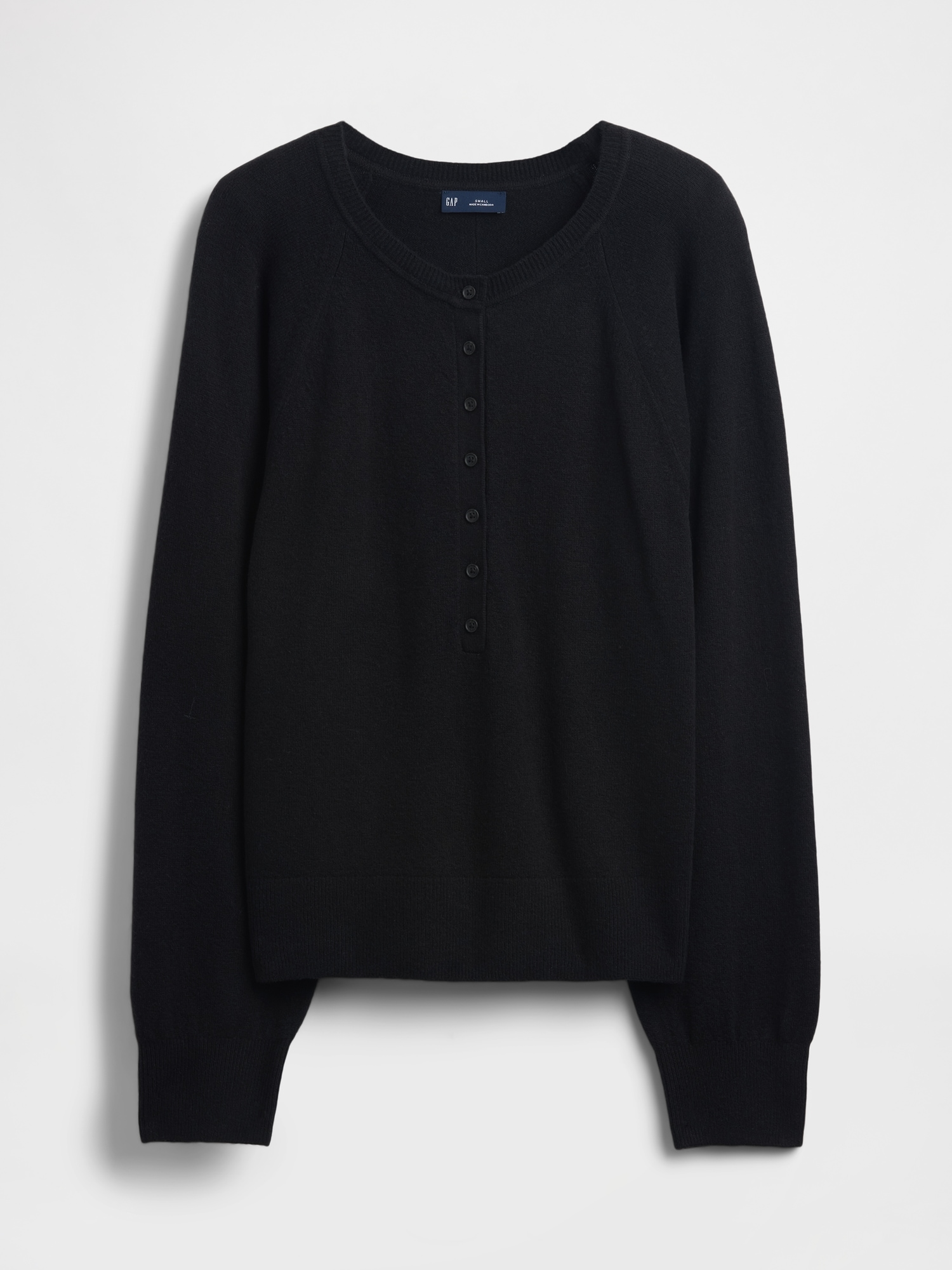 CashSoft Henley Sweater