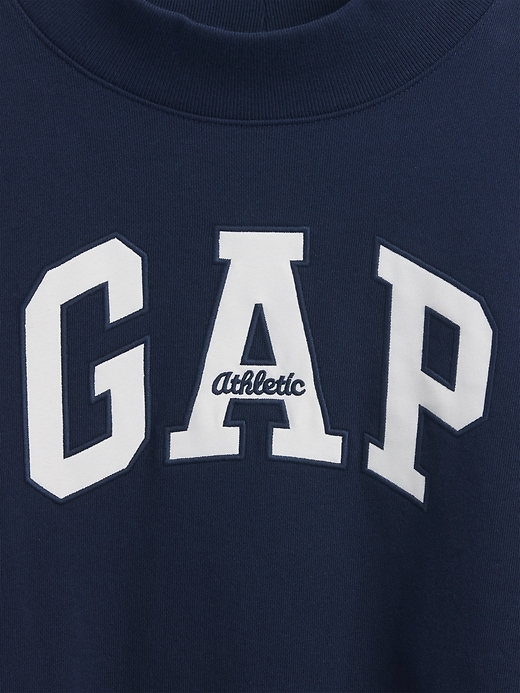 Image number 4 showing, Heavyweight French Terry Oversized Mockneck Logo Sweatshirt