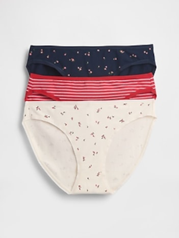 Organic Stretch Cotton Bikini (3-Pack)