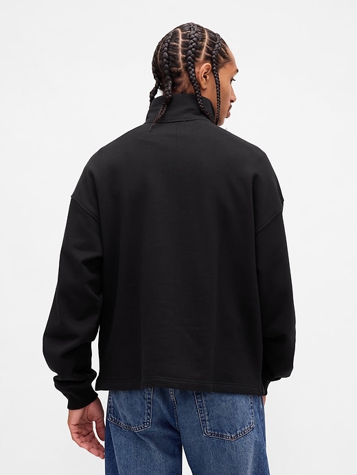 Image number 3 showing, Heavyweight Oversized Quarter-Zip Pullover