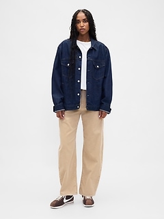 High Rise Corduroy Barrel Pants