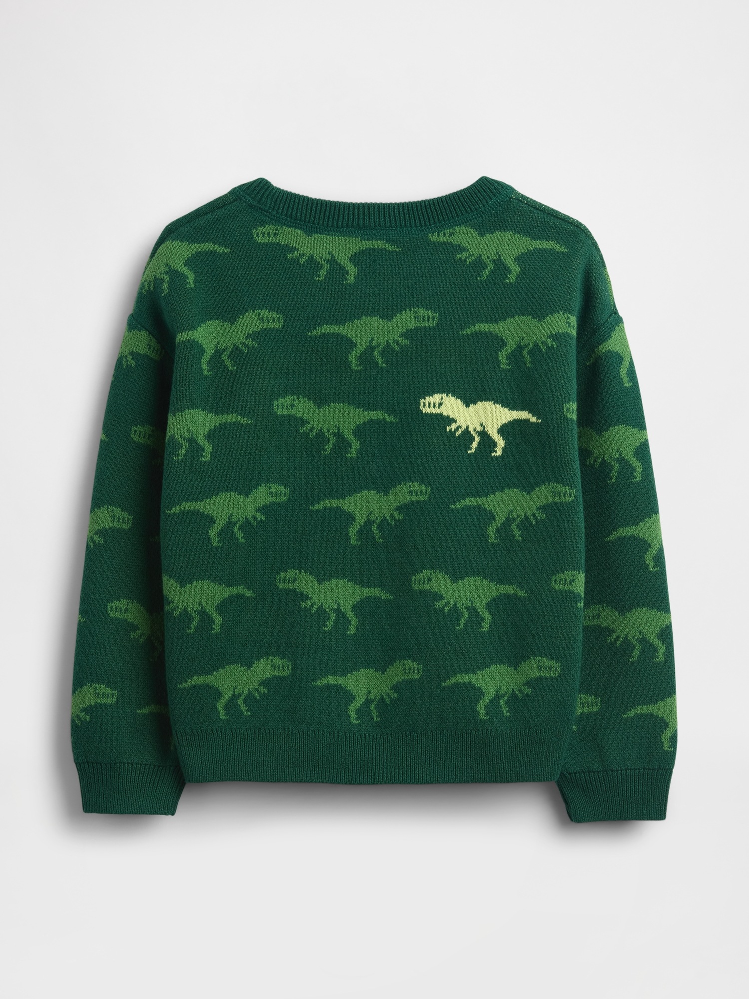 Свитер Gap Crewneck Sweater для малышей, цвет: Вечнозелёный — фото 2