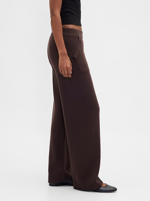 Image number 3 showing, 100% Cotton Relaxed Sweater Pants