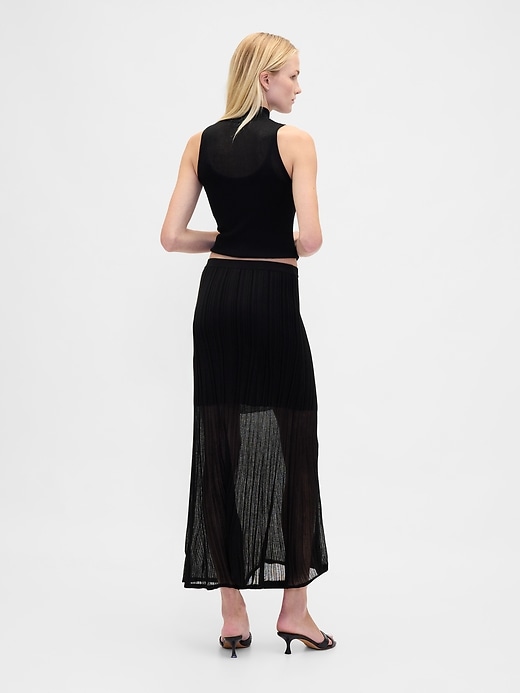 Image number 2 showing, Sheer Maxi Sweater Skirt