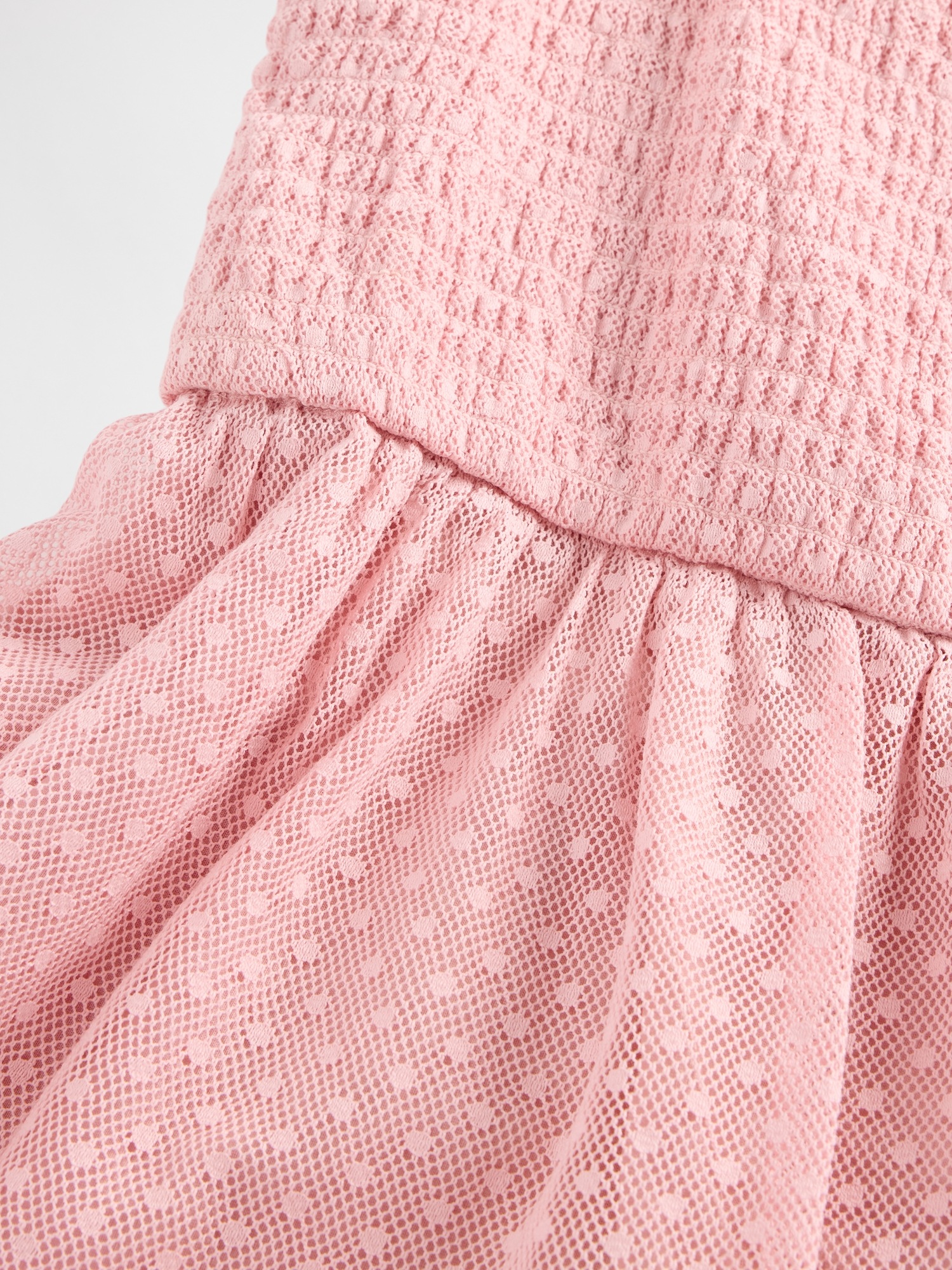 Gap Kids Mesh Ruffle Cap-Sleeve Dress — фото 4