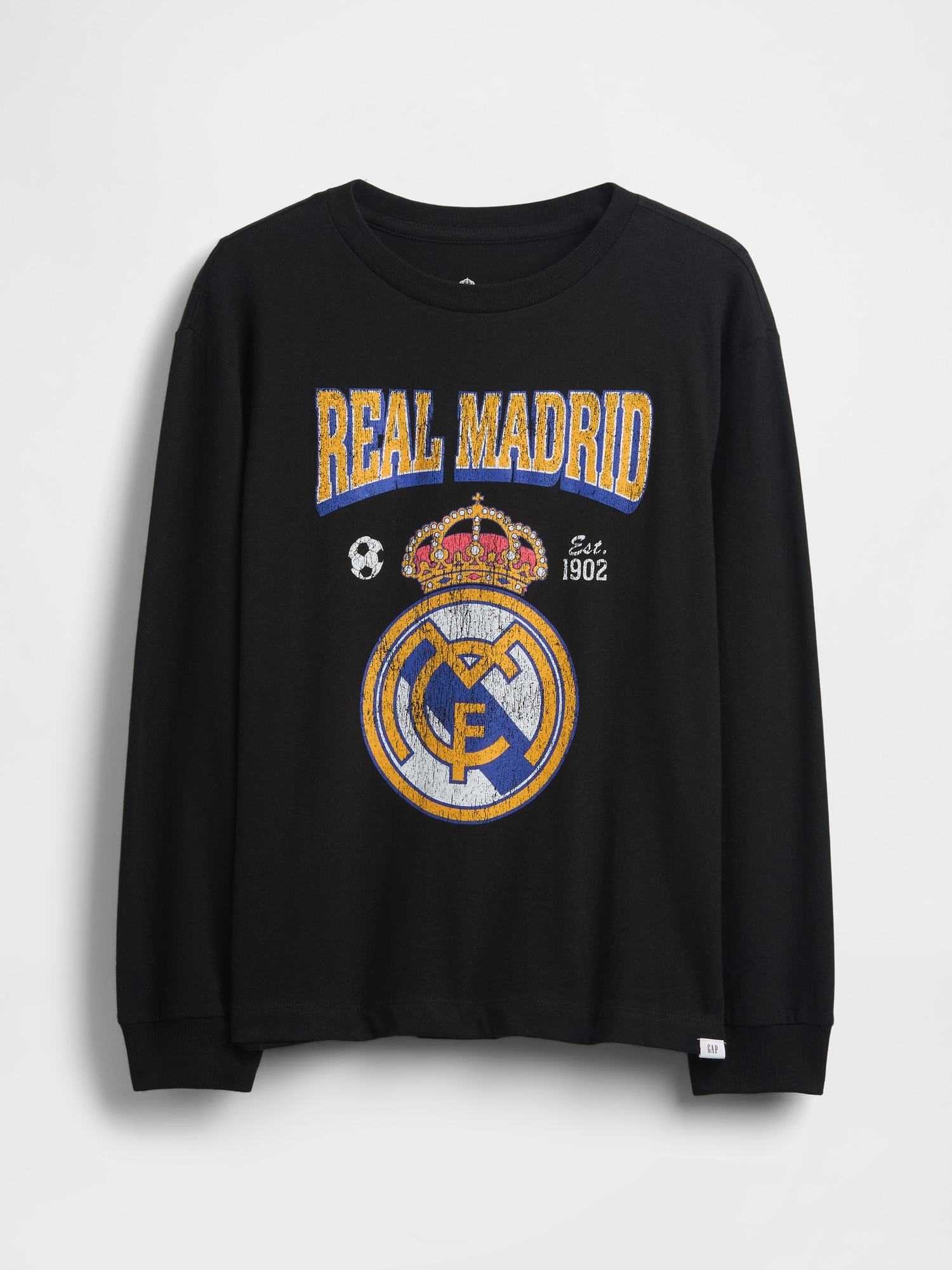 Kids Relaxed Graphic T-Shirt - Soccer Black