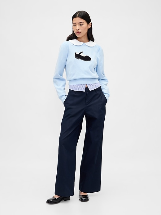 Image number 2 showing, Gap × Sandy Liang CashSoft Crop Sweater