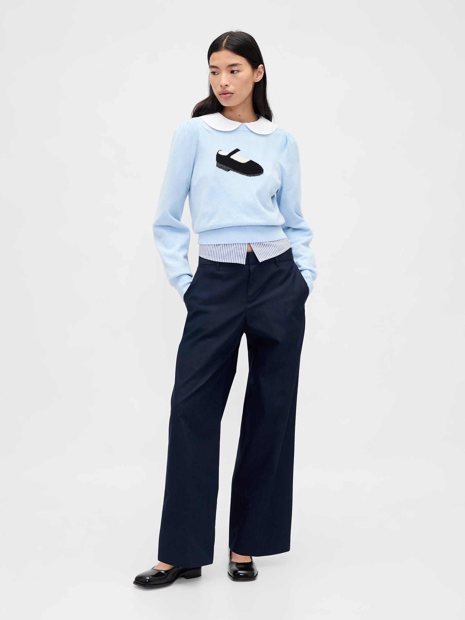 Gap × Sandy Liang CashSoft Crop Sweater
