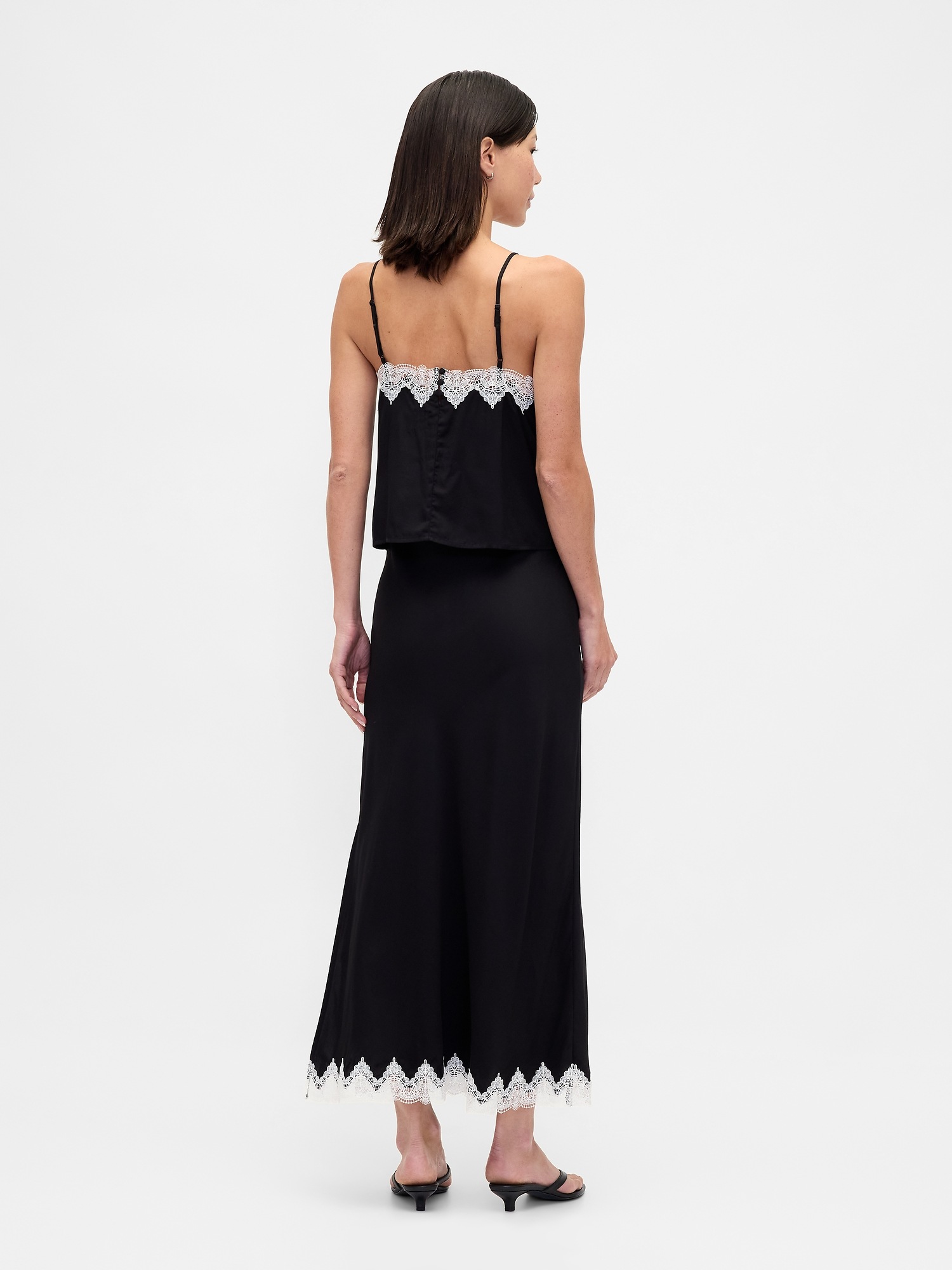 Женские юбки Gap Lace-Trim Maxi Skirt — фото 2