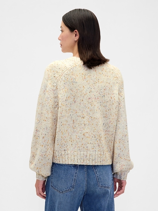Image number 3 showing, Relaxed Saddle-Sleeve Crewneck Sweater