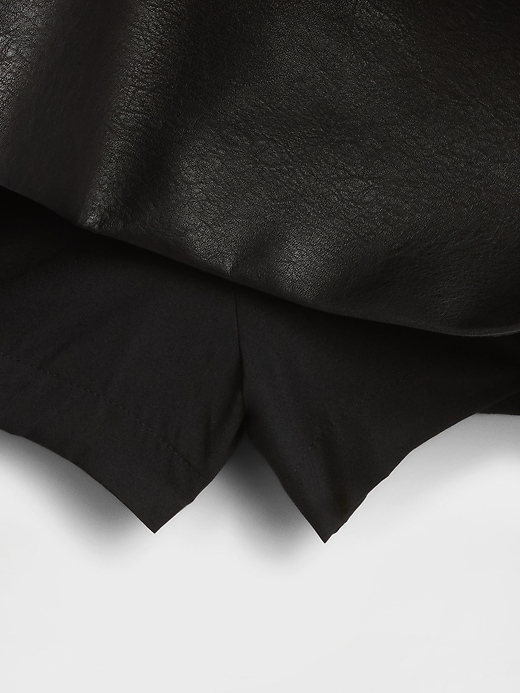 Image number 4 showing, Vegan Leather Mini Skort