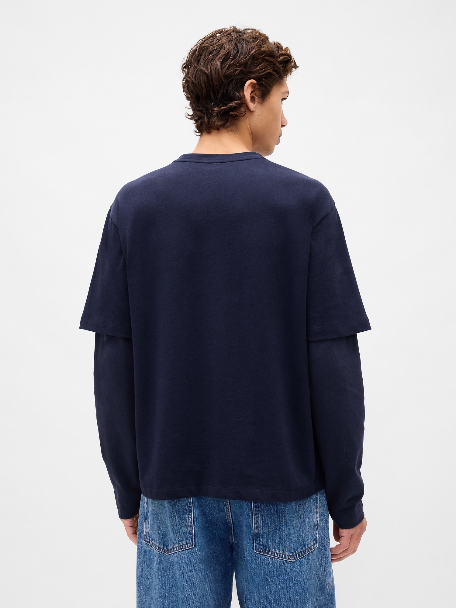 Gap × Sandy Liang Adult Heavyweight Organic Cotton Layered T-Shirt