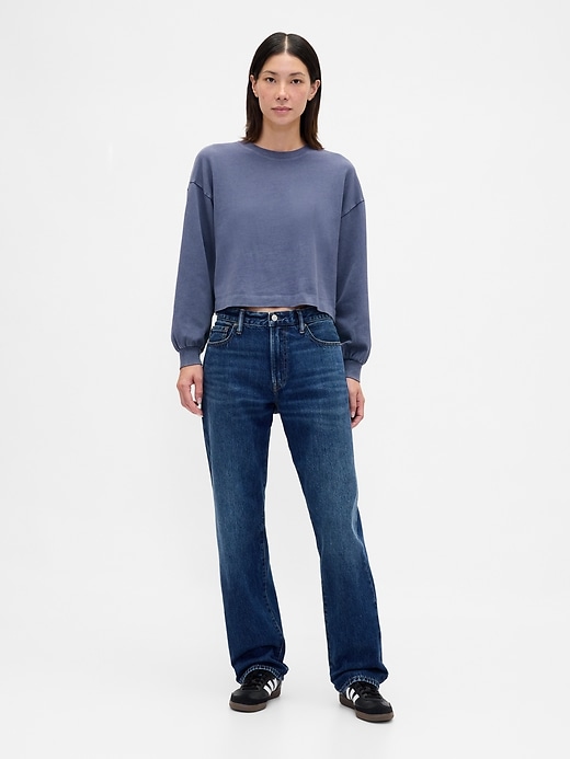 Image number 2 showing, Organic Cotton VintageSoft Crop Sweatshirt