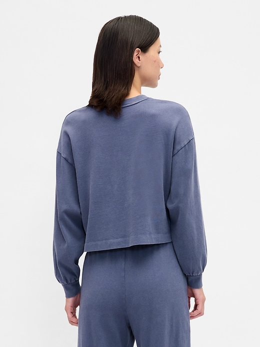 Image number 3 showing, Organic Cotton VintageSoft Crop Sweatshirt