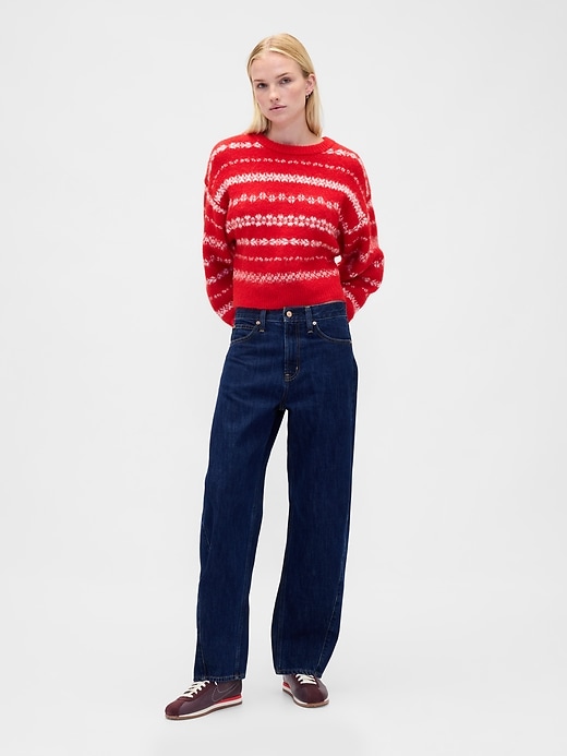 Image number 2 showing, Mohair Oversized Crewneck Sweater