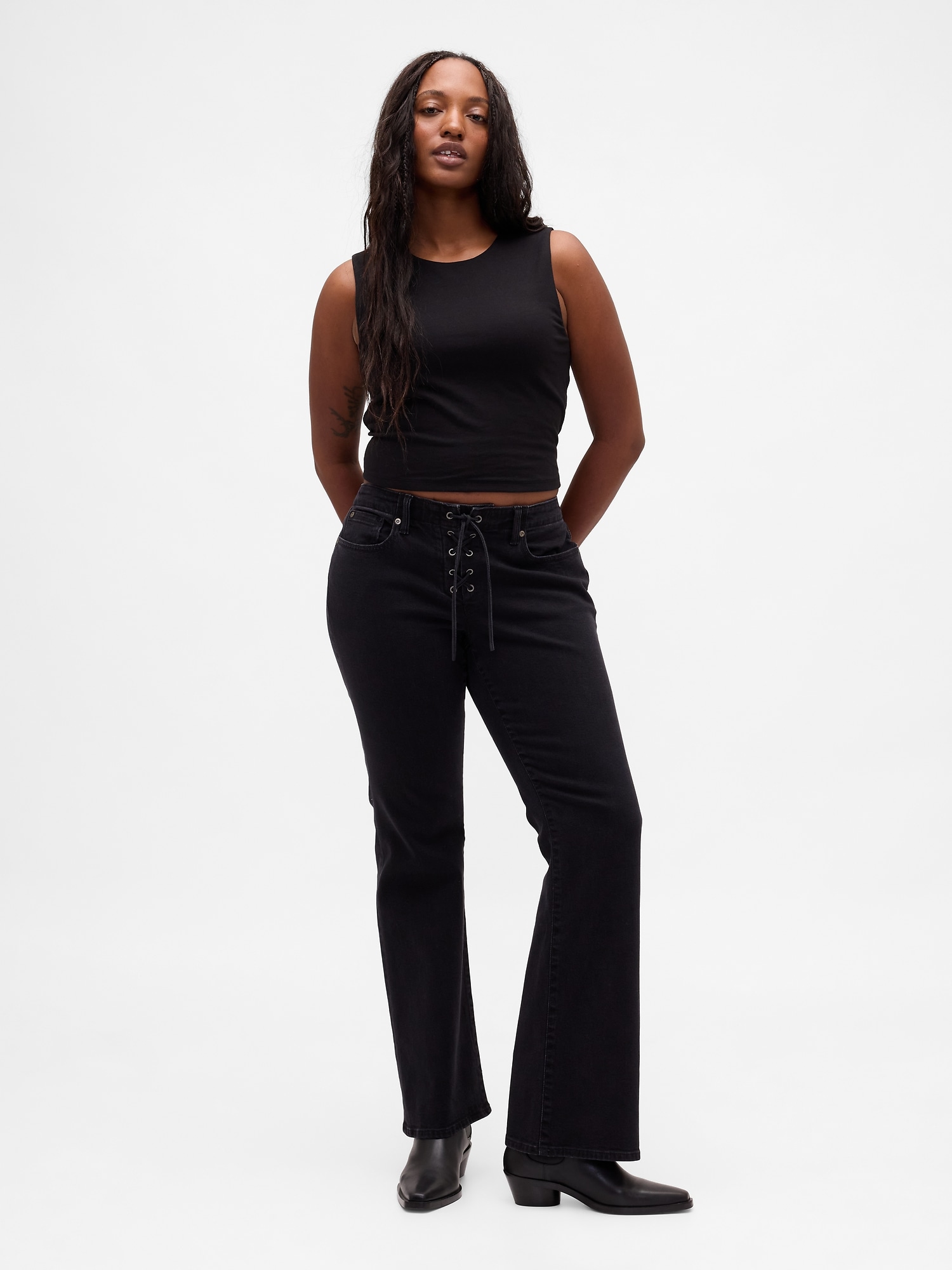 Женские джинсы Gap Low Rise Long & Lean Jeans — фото 5