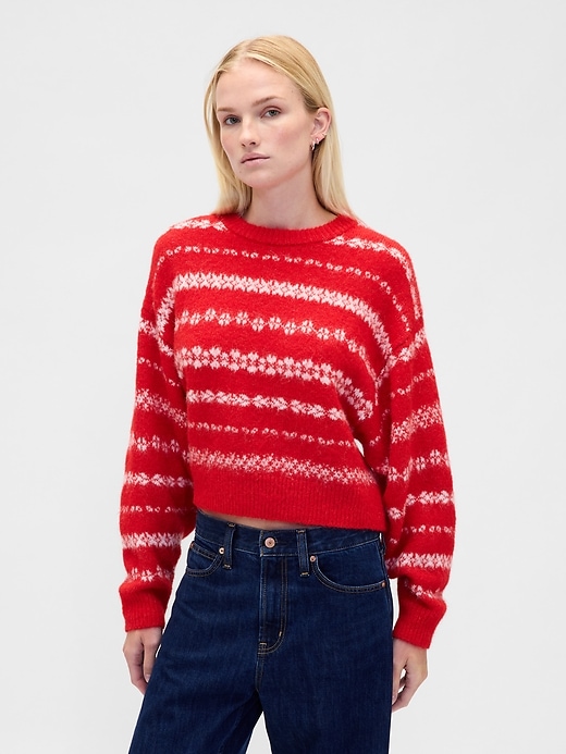 Image number 1 showing, Mohair Oversized Crewneck Sweater