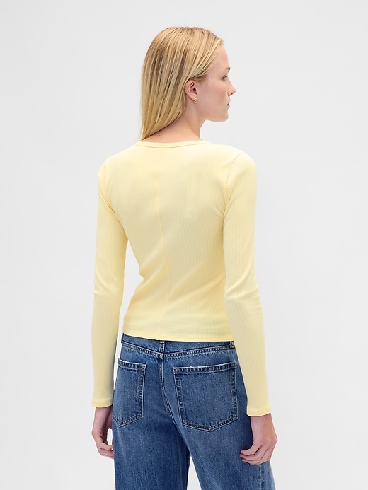 Image number 3 showing, Modern Rib Crop T-Shirt