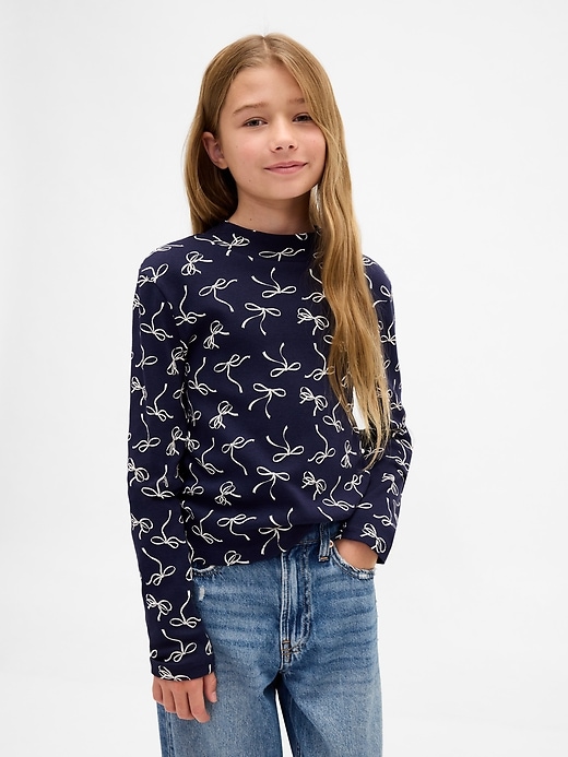 Image number 1 showing, Kids Rib Mockneck T-Shirt
