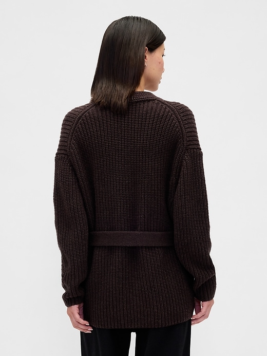Image number 3 showing, Oversized Wrap Cardigan Sweater