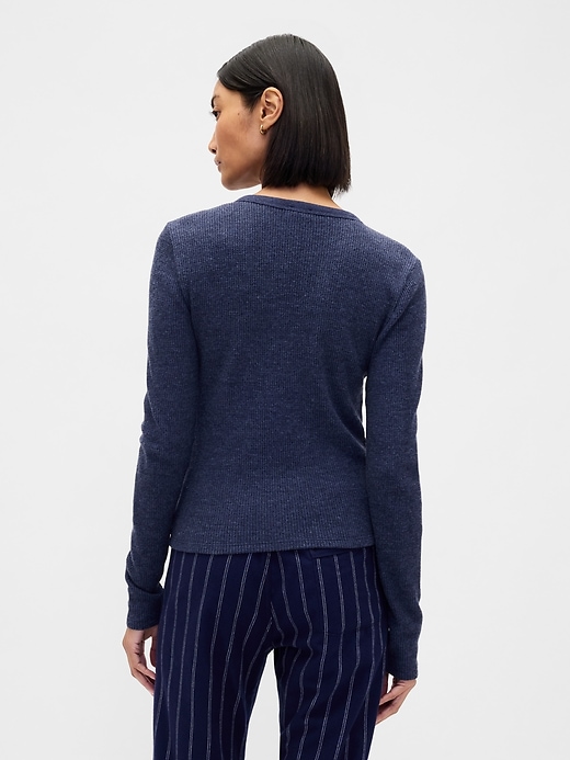 Image number 3 showing, Waffle PJ Cardigan
