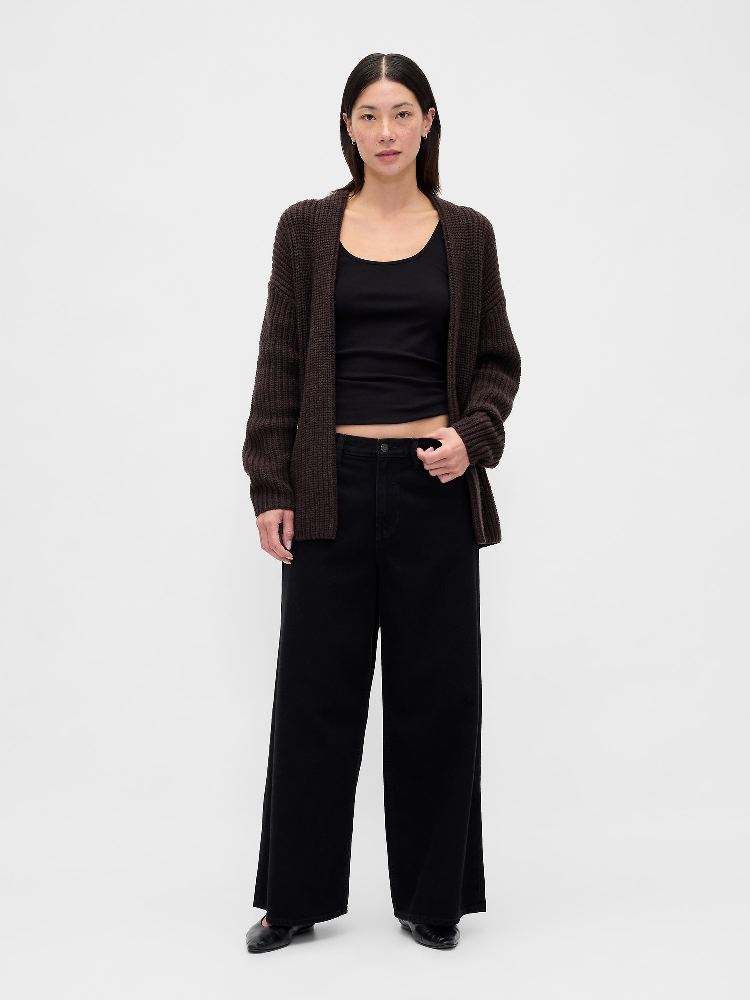 Oversized Wrap Cardigan Sweater