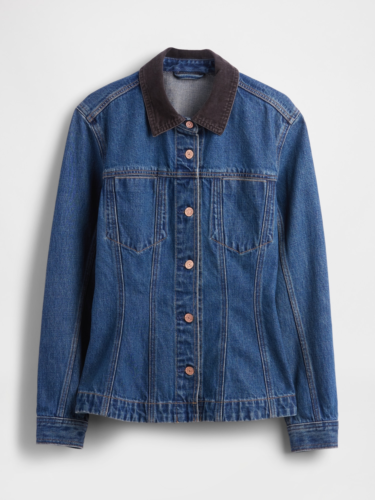 Fitted Longline Denim Jacket