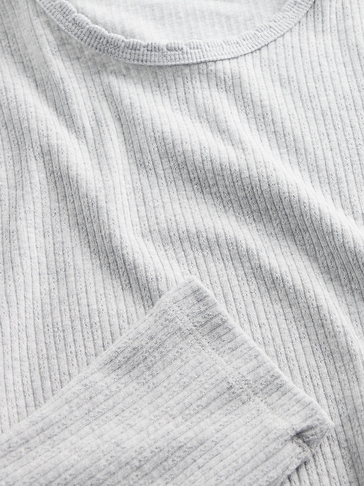 Image number 4 showing, Pointelle Rib T-Shirt