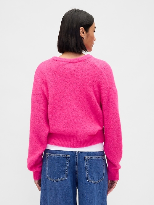 Image number 3 showing, Mohair Oversized Crewneck Sweater