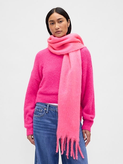 Image number 2 showing, Brushed Fringe Scarf