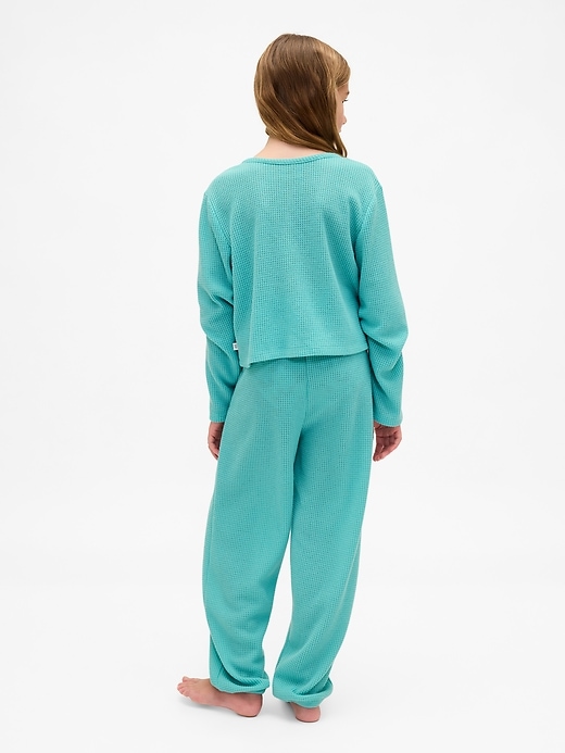 Image number 3 showing, Kids Recycled Waffle PJ Set
