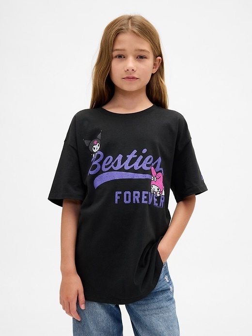 Image number 1 showing, Kids Oversized Graphic T-Shirt