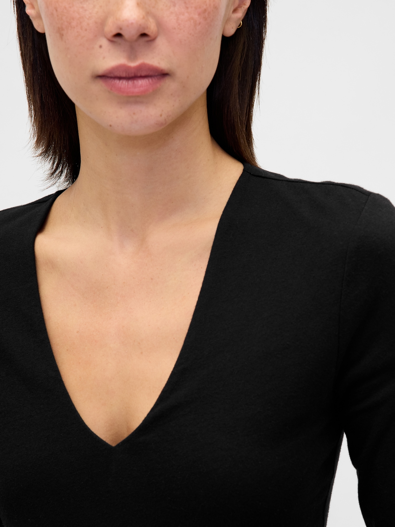 CloseKnit Jersey V-Neck T-Shirt