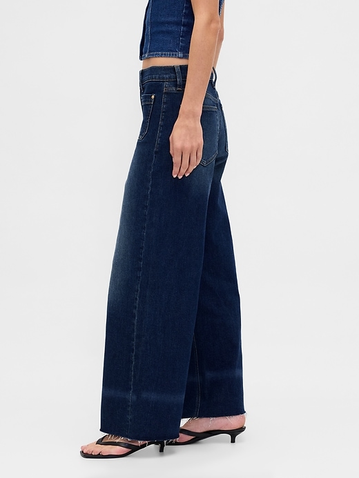 Image number 3 showing, High Rise Stride Wide-Leg Jeans