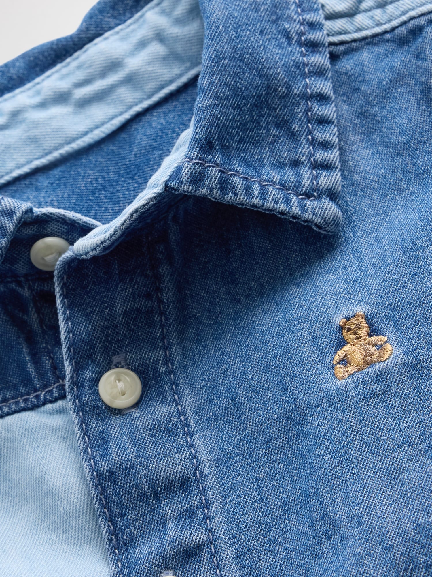 Baby Two-Tone Denim Outfit Set