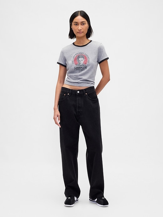 Image number 2 showing, Stranger Things Organic Cotton VintageSoft Crop T-Shirt