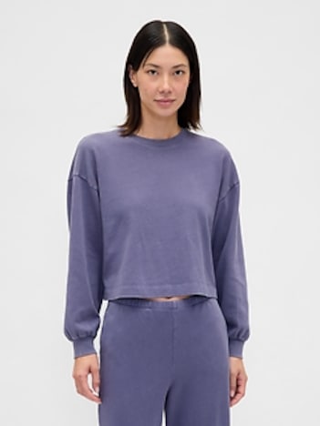 Organic Cotton VintageSoft Crop Sweatshirt