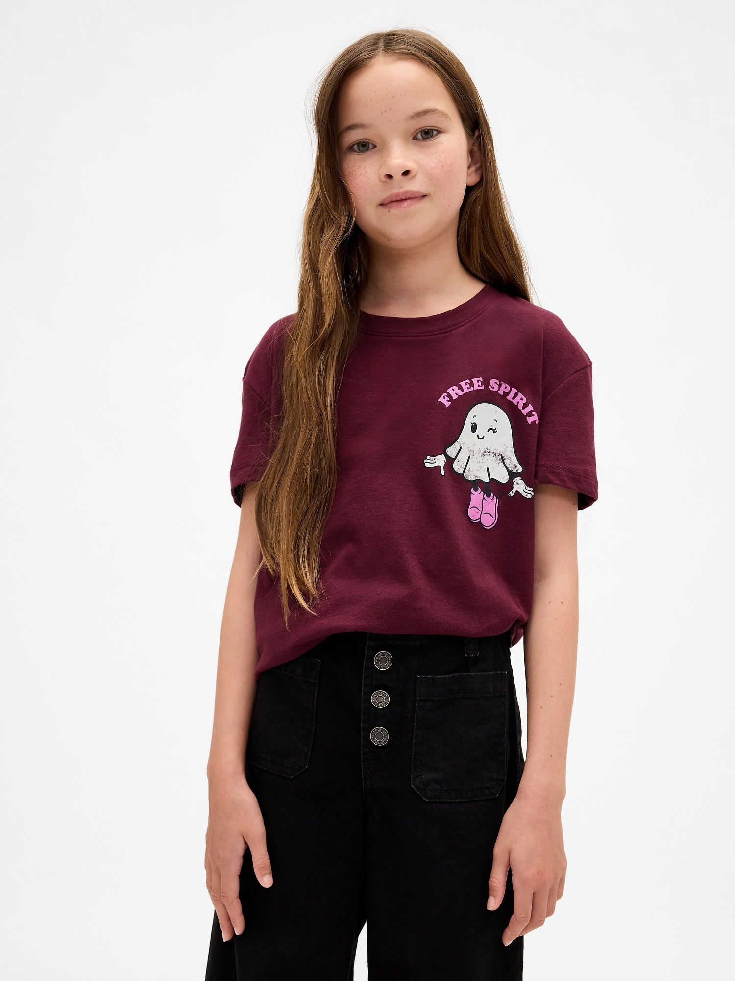 Kids Relaxed Graphic T-Shirt - Tuscan Red